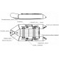 Надувная 4-местная ПВХ лодка Big Boat TM320K (пол-книжка, тёмно-серая)